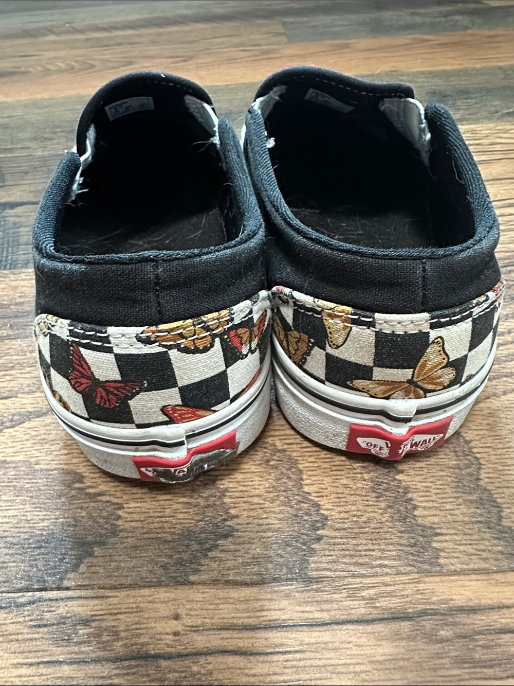 Vans Women’s Checkerboard Butterfly Slip‑On Sneakers - Picture 4 of 5